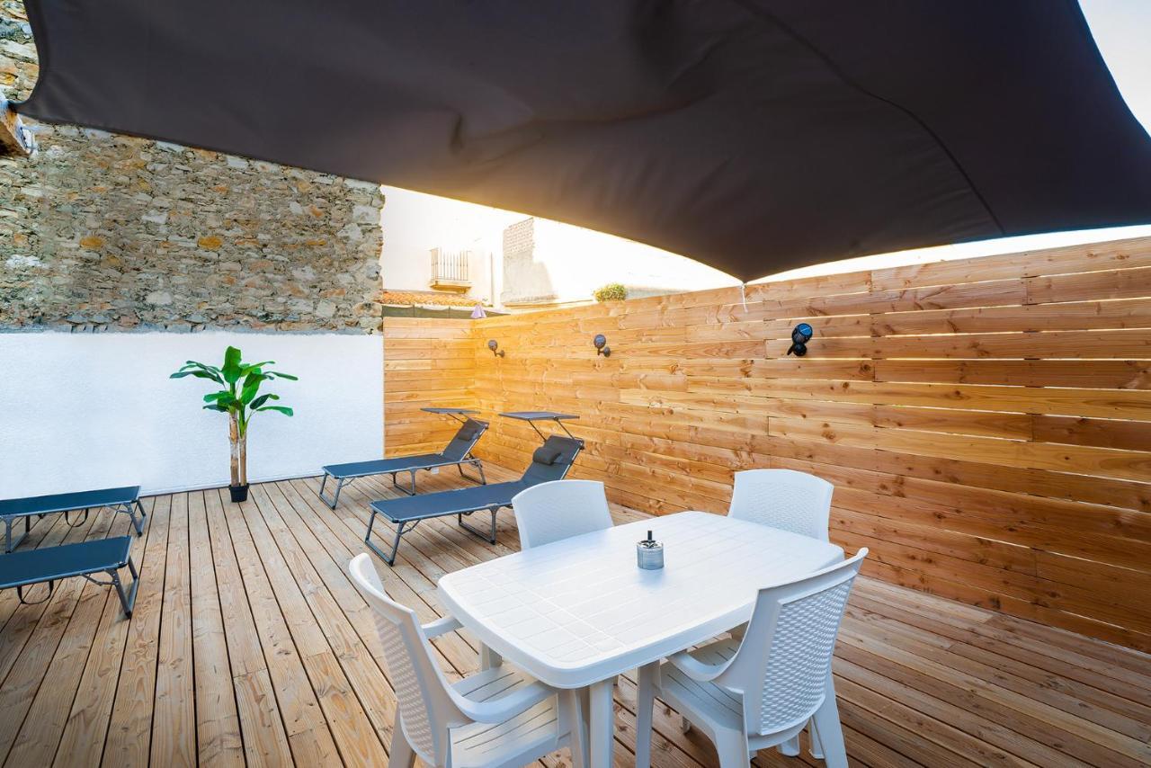 Superbe Appartement A 2 Pas Des Halles, Climatise, Terrasse, Garage 나르본 외부 사진